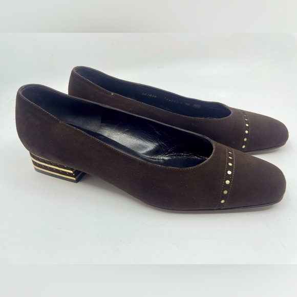 Bruno Magli Brown Suede Pumps size 6.5 - Picture 1 of 11